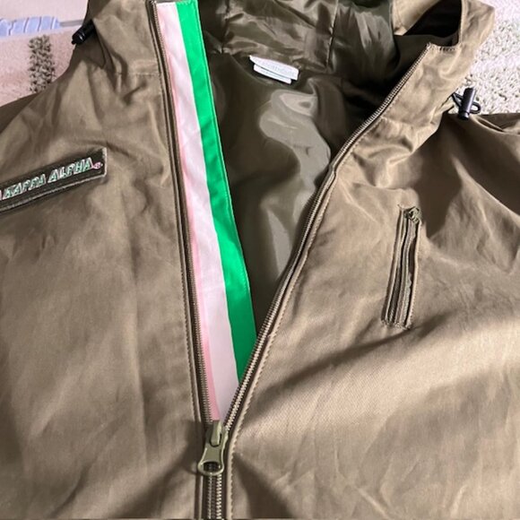 Ivy Storehouse sorority women's mid length utility coat olive green size MED - Picture 4 of 4